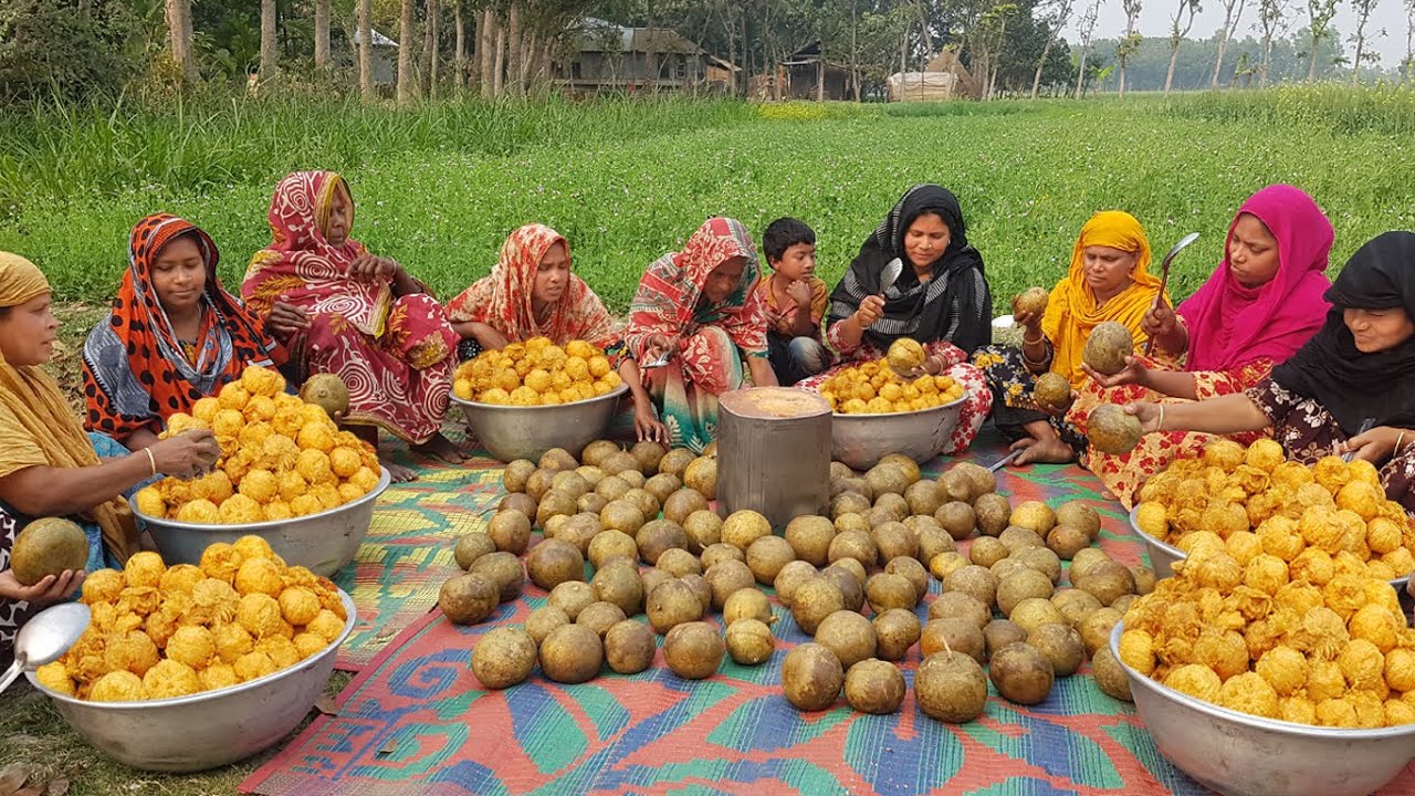 Genius Way To Ripen Stone Apple Quickly - Healthy & Tasty Drink For 300+ Village People - Bael Juice