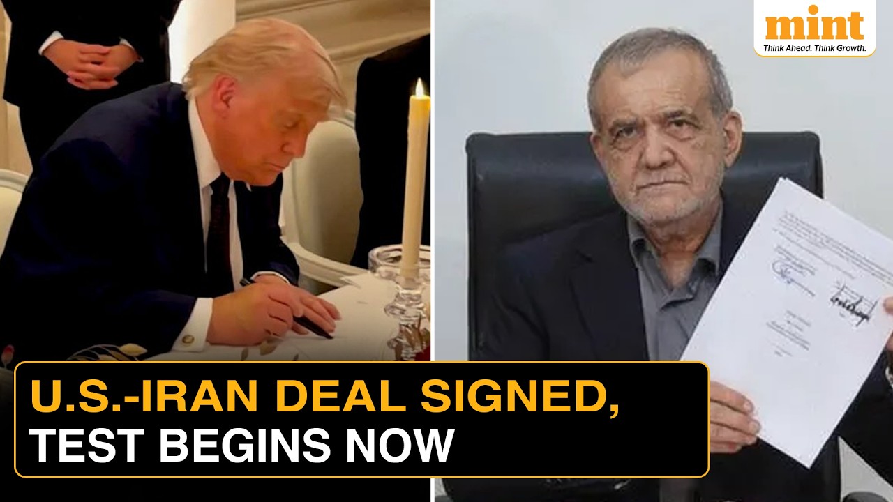 Trump Signs US-Iran MoU; Tehran Says Real Challenge Begins With Implementation | Watch