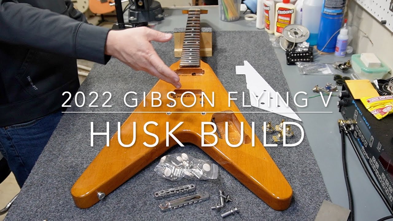 Husk Guitar Build: 2022 Gibson Flying V Antique Natural, Seymour Duncan Full Shred, Vintage Wiring