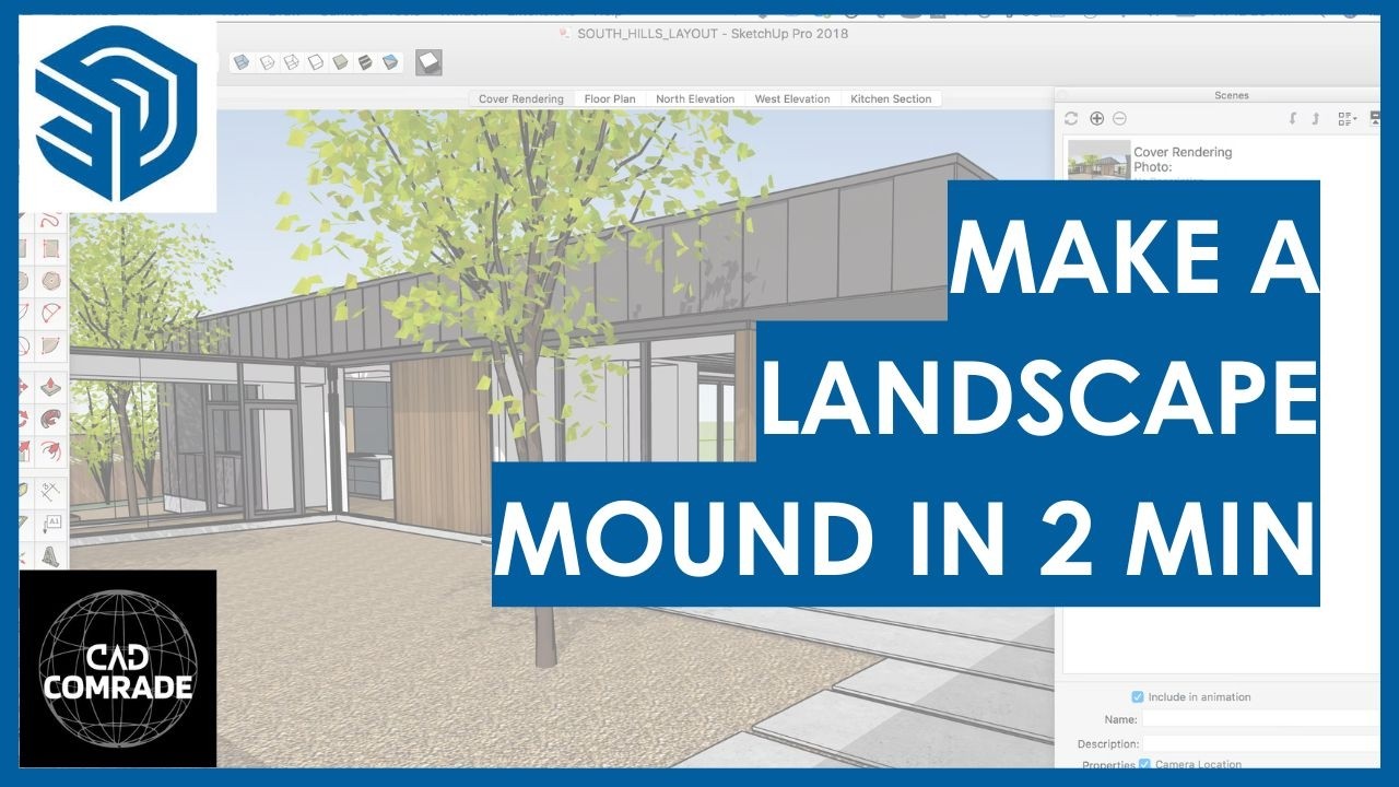 Как создавать насыпи в Sketchup