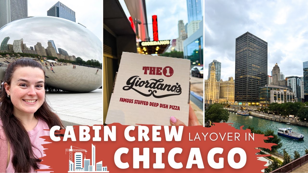 CABIN CREW LAYOVER! | 24 Hours In Chicago: Millennium Park, The Bean & Trying Deep Dish Pizza