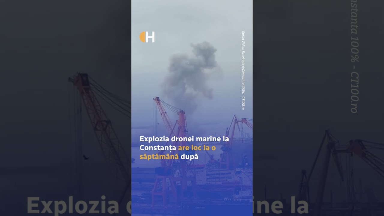 O dronă marină a explodat &icirc;n Portul Constanța, la scurt timp după ce a fost găsită