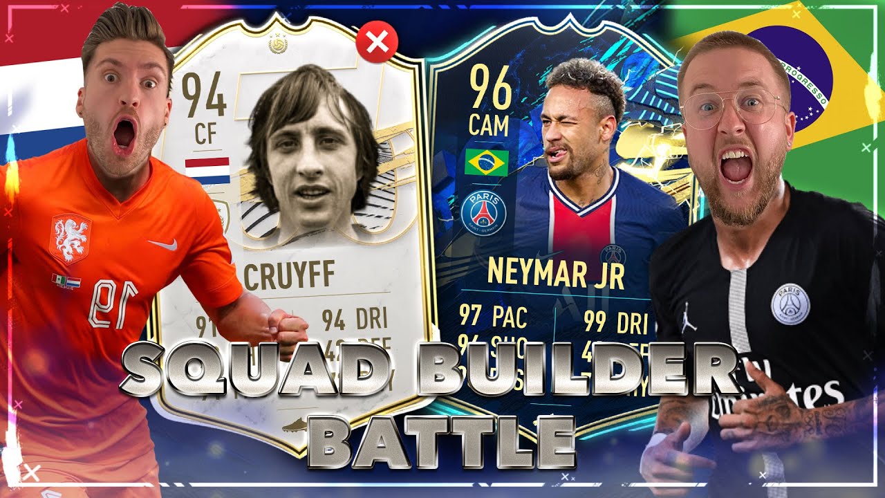 FIFA 21: NEYMAR TOTS vs CRUYFF ICON Squad Builder Battle VS ImTabak 😱🔥 