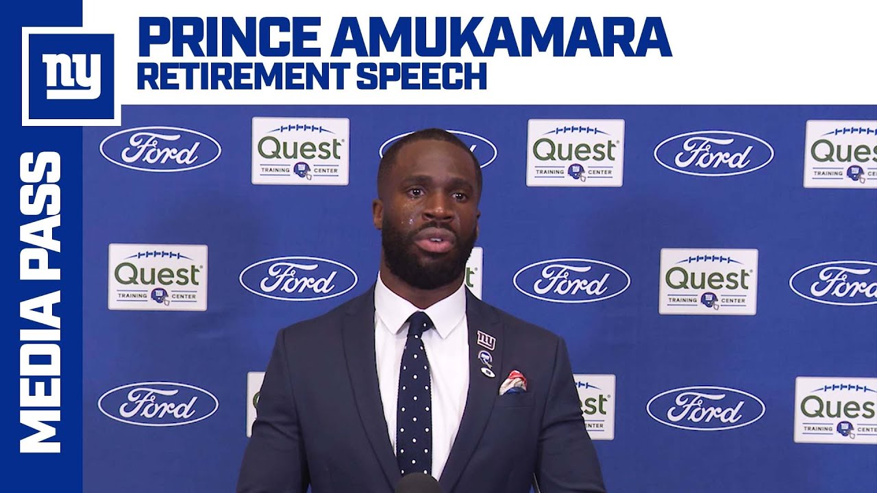 Prince Amukamara's Emotional Retirement Speech | New York Giants