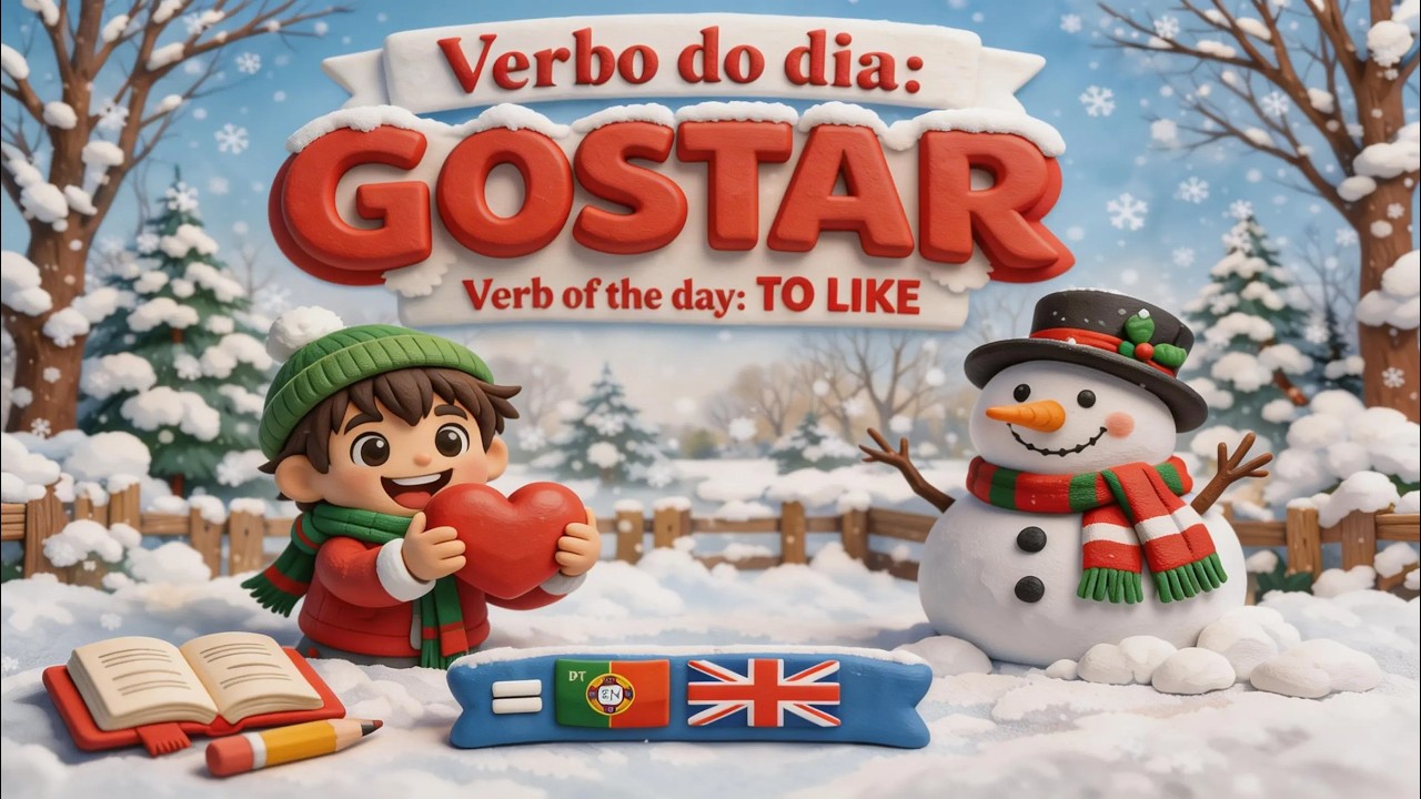 Learn Grammar VerbTo Like |  Verbo Gostar in European Portuguese & English for Kids