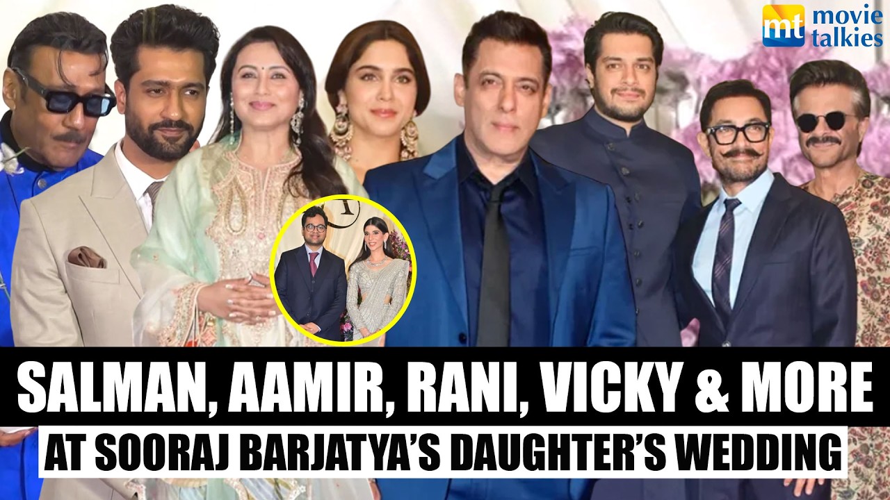 Salman Khan, Aamir Khan, Rani Mukerji, Vicky Kaushal & more at Sooraj Barjatya's Daughter’s Wedding