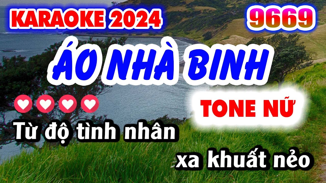 Karaoke ÁO NHÀ BINH Tone NỮ Nhạc Sống KLA | Karaoke 9669 Nhạc Lính Xưa