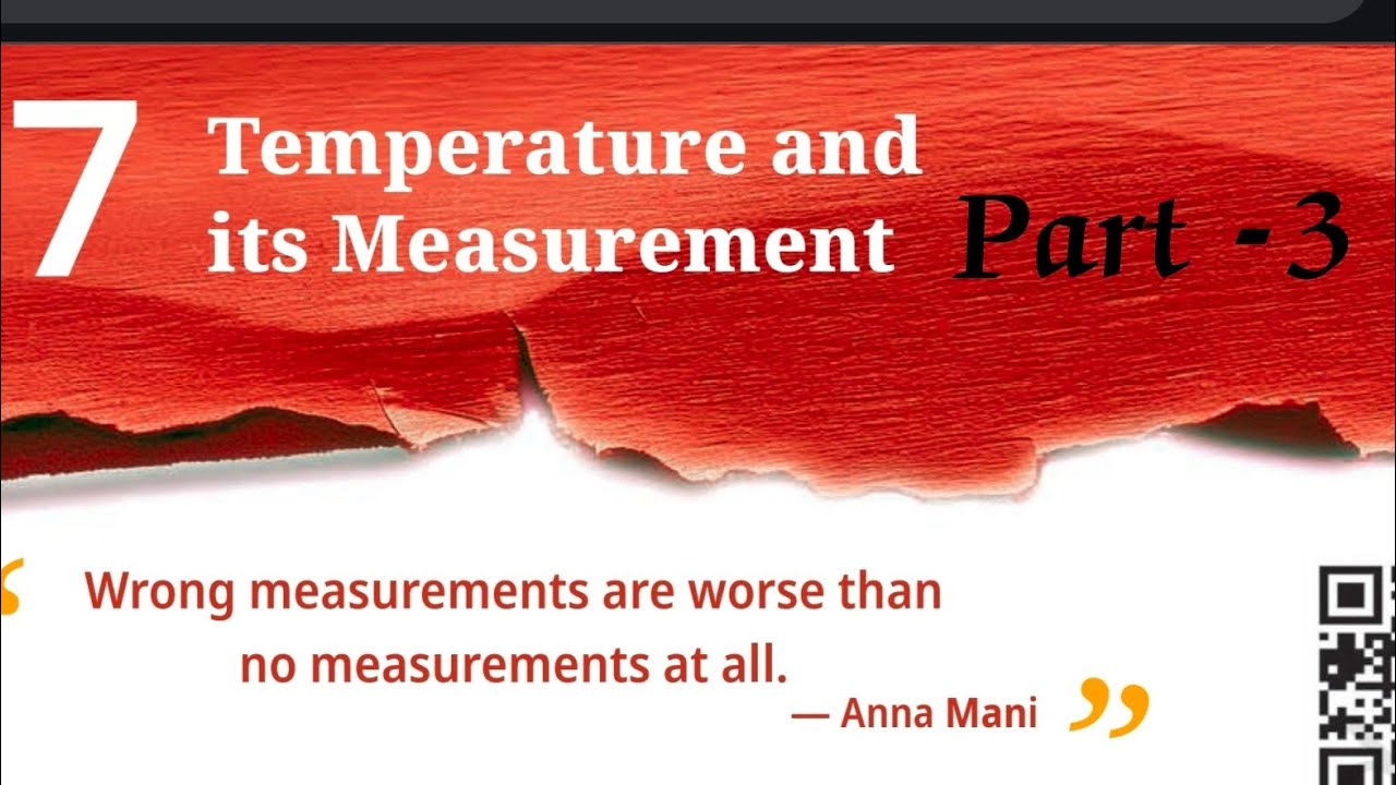 Temperature and its measurement | Chapter -7 | Class- 6th science| Curiosity|Part -3 #class6science 
