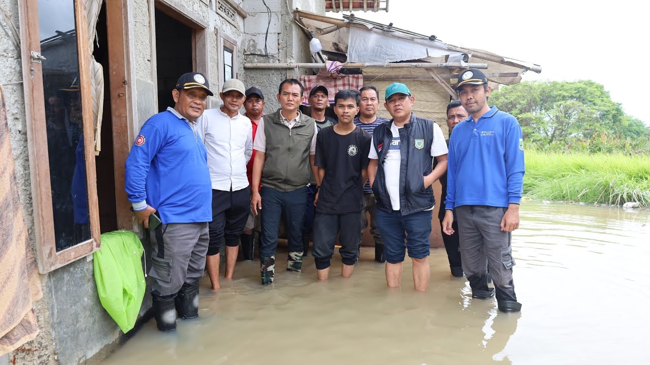 Camat Kemiri Rudi HK, Tinjau Lokasi Banjir Dampak Curah Hujan Tinggi didua Desa