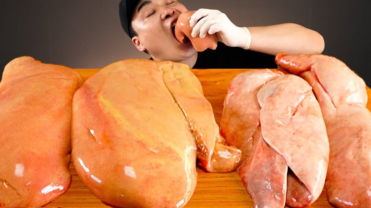 부드럽고 고소하고 녹진한 노랑가오리 애와 홍어 애 먹방~!! 리얼사운드 ASMR Mukbang(Eating Show)