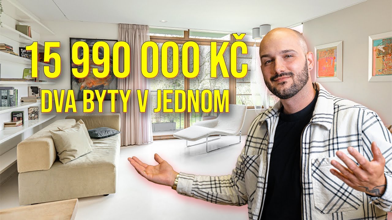 Dva byty spojen&eacute; v jeden: Modern&iacute; bydlen&iacute; ve vilov&eacute; čtvrti na hranici Troji a Libně