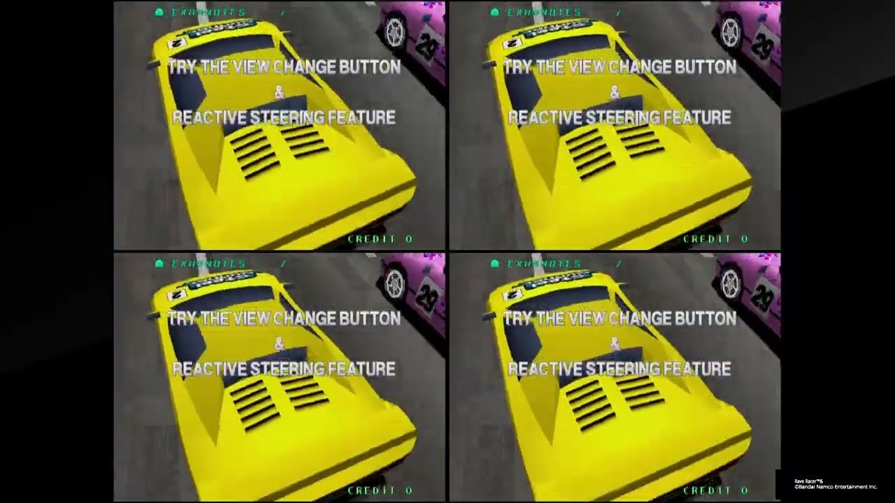 Arcade Archives 2 Rave Racer (PS5) attract mode 4 players HD 1080p 60fps