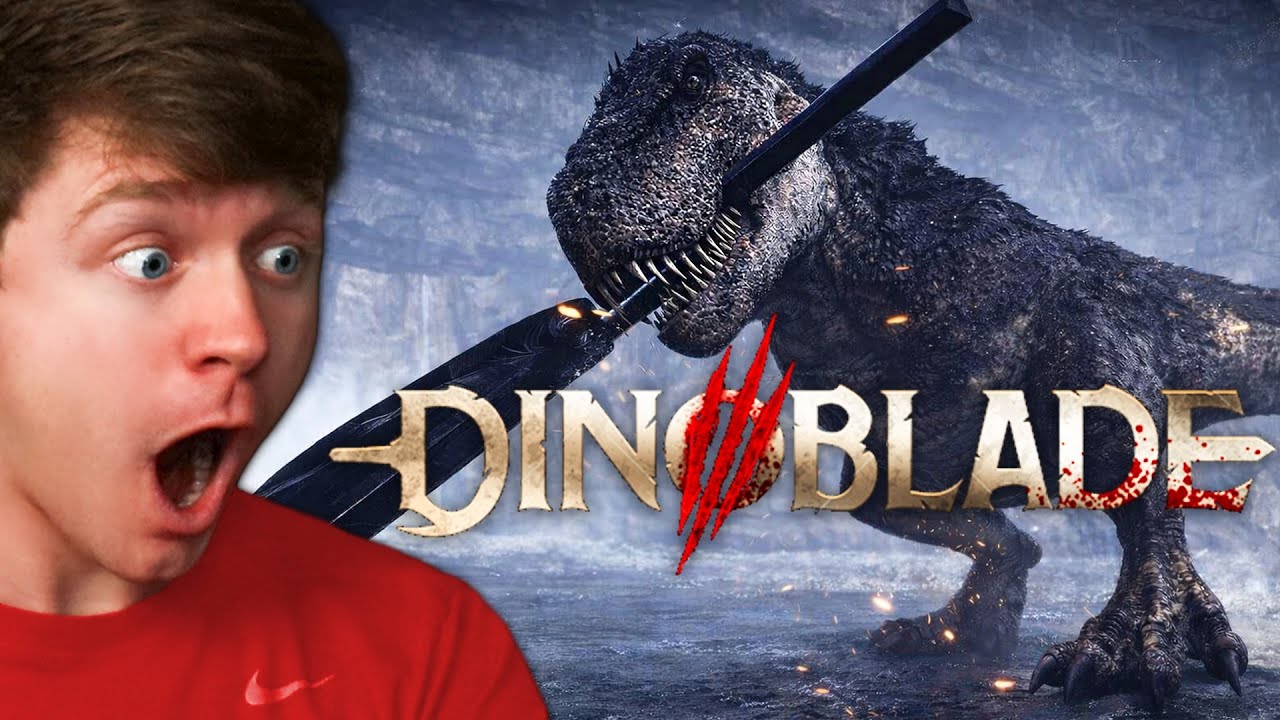 Fighting the BOSS T-REX in DINOBLADE!