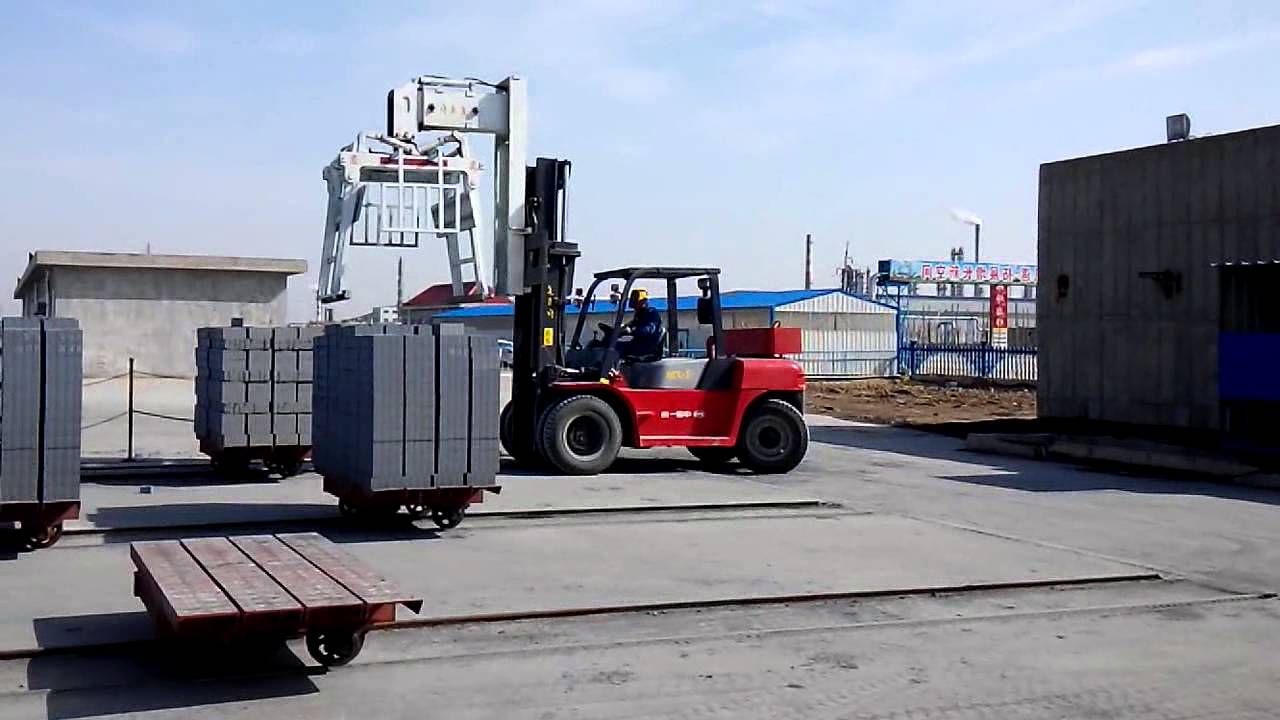 Automatic Fly Ash Lime (Sand lime) Bricks Unloading Forklift