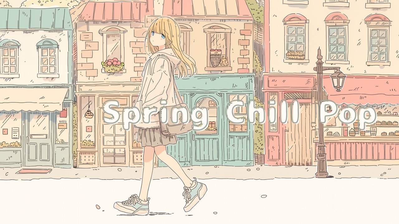 A Fresh Start 🌷 Relaxing Chill Pop for Exploring a New Town | Chores & Work | Sunny Pop Days