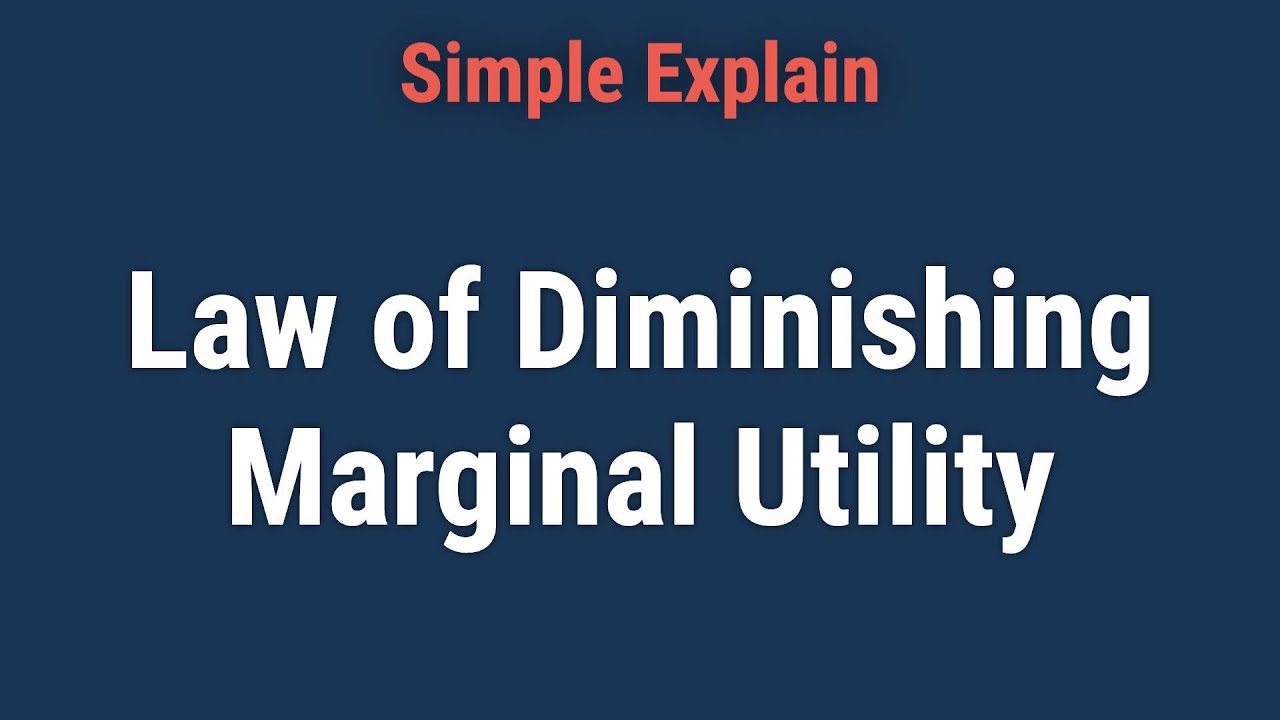 What Is the Law of Diminishing Marginal Utility?