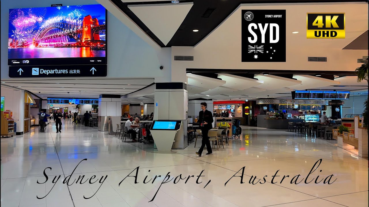 Sydney International Airport, Australia | SYD | 4K UHD | The largest & busiest Airport in Australia