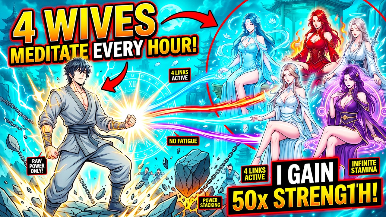Every Hour My 4 Wives Spend Meditating, I Gain 50x Physical Strength And Infinite Stamina!