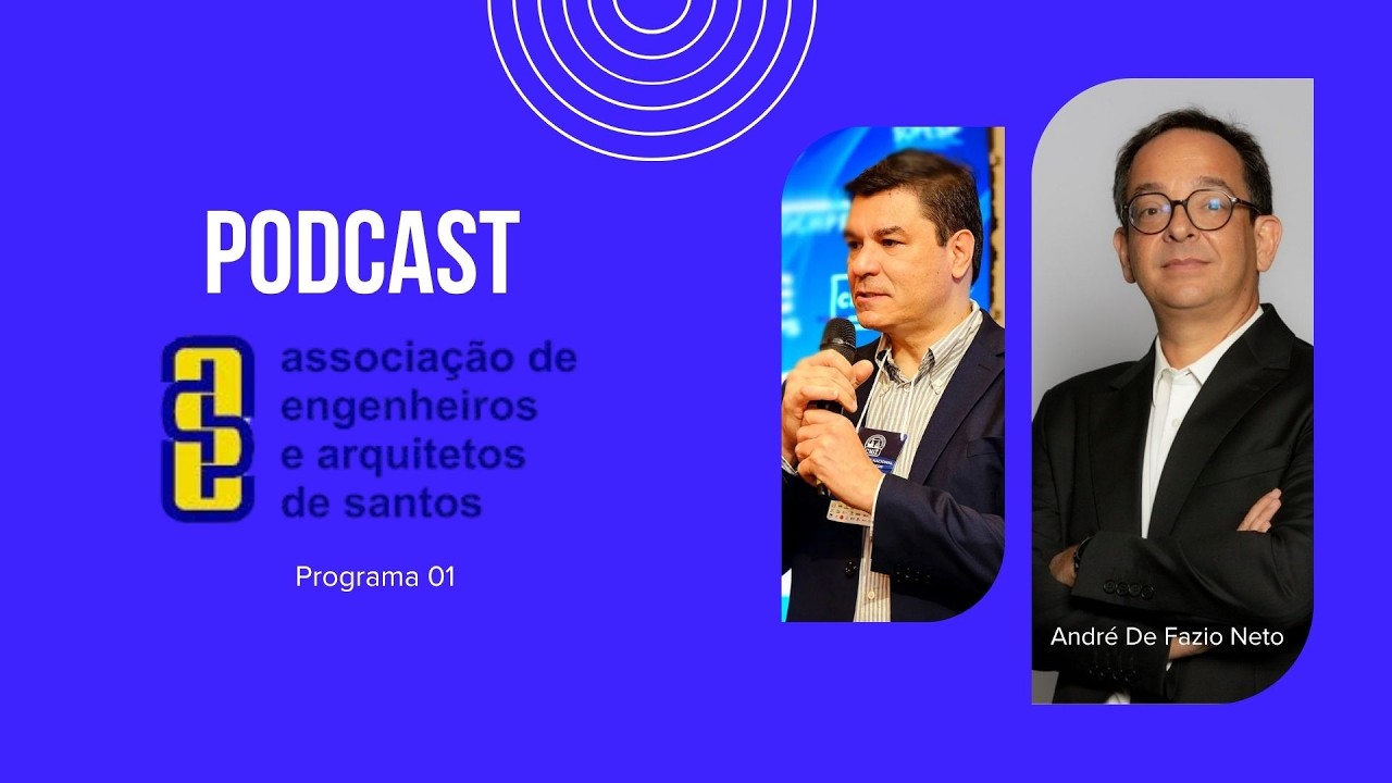 Podcast Associação dos Engenheiros e Arquitetos de Santos #engenharia #arquitetura