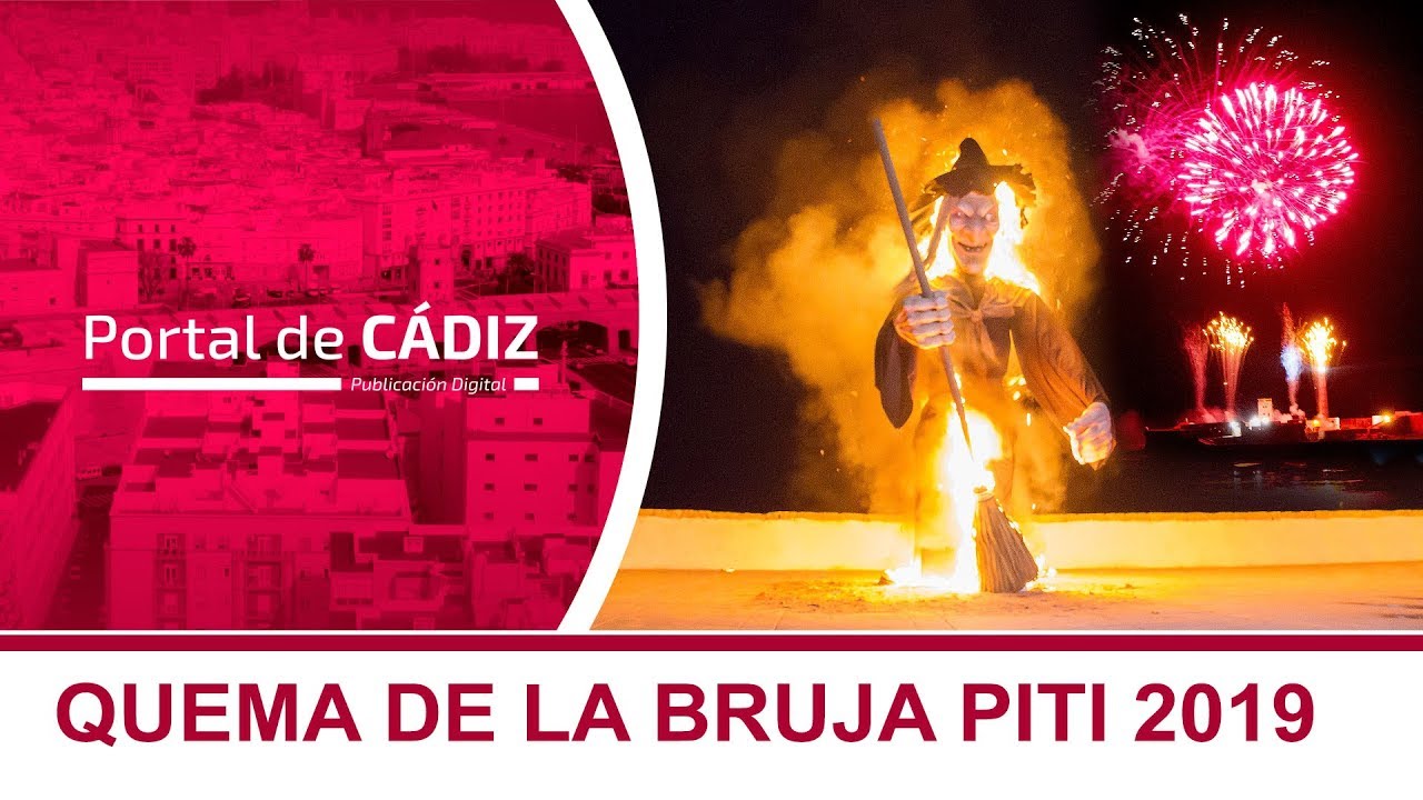 Quema de la Bruja Piti del Carnaval de Cádiz 2019
