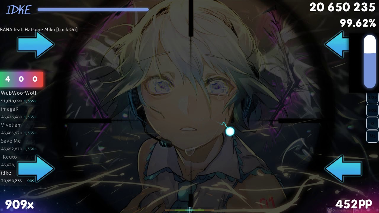 idke | DECO*27 - HIBANA feat. Hatsune Miku [Lock On] 1st +HR FC 99.69% {#4 712pp FC} - osu!