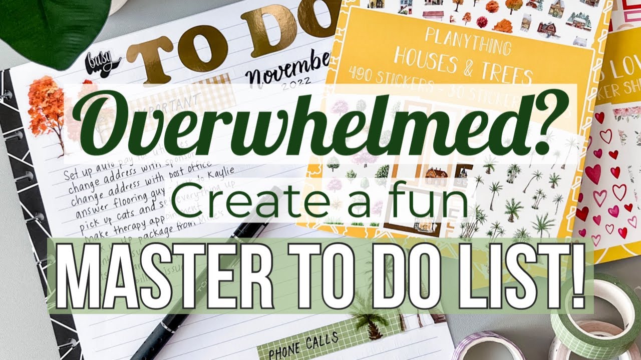 Создаём милый главный список дел по категориям, чтобы всё успевать! Plananything + Happy Planner