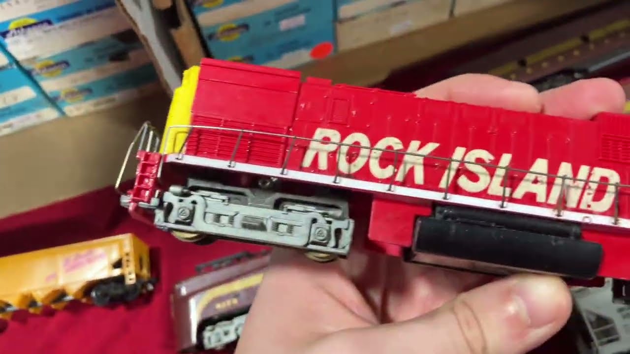 Greenberg train and toy show in Henrietta Rochester, New York with animatronic rail fan