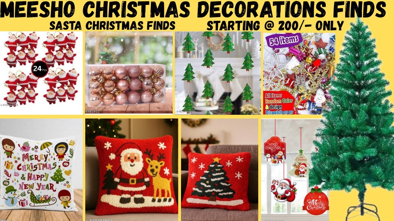 Meesho Affordable Christmas Finds Under 200/-
