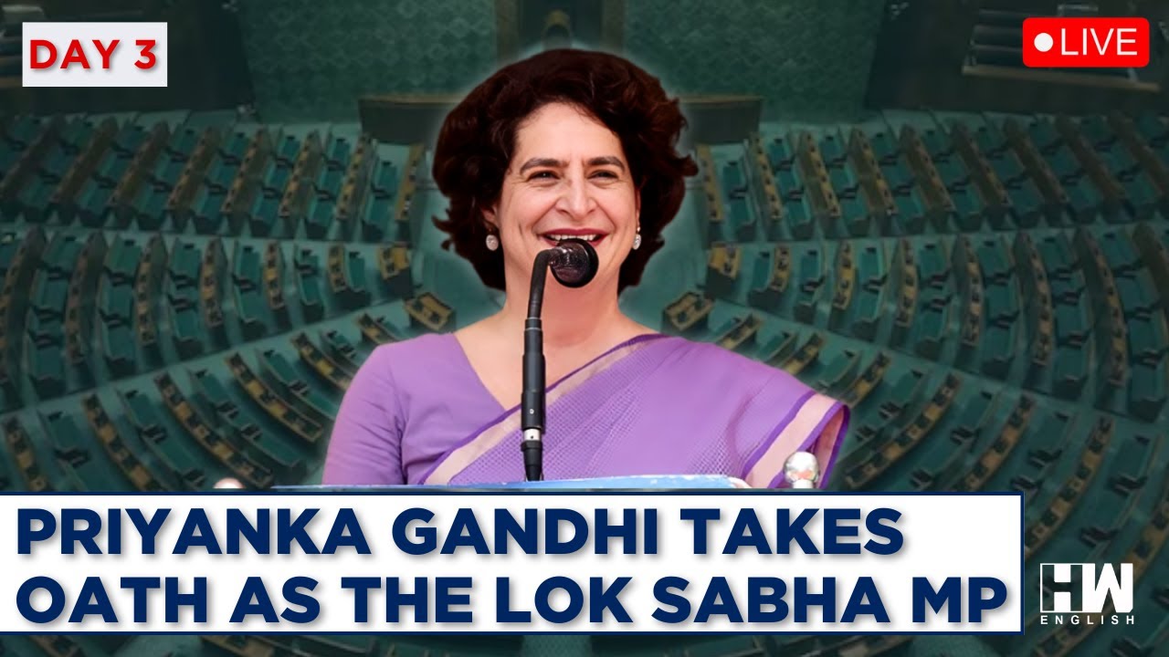 Lok Sabha LIVE: Priyanka Gandhi Takes Oath As The Lok Sabha Member of Parliament | Congress |Wayanad