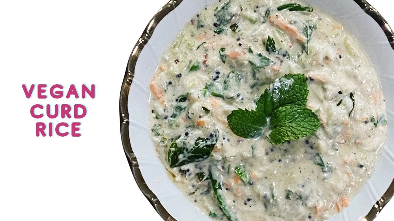 Quick & Easy Vegan Curd Rice| Soy Free, Gluten Free, Dairy Free, Egg Free