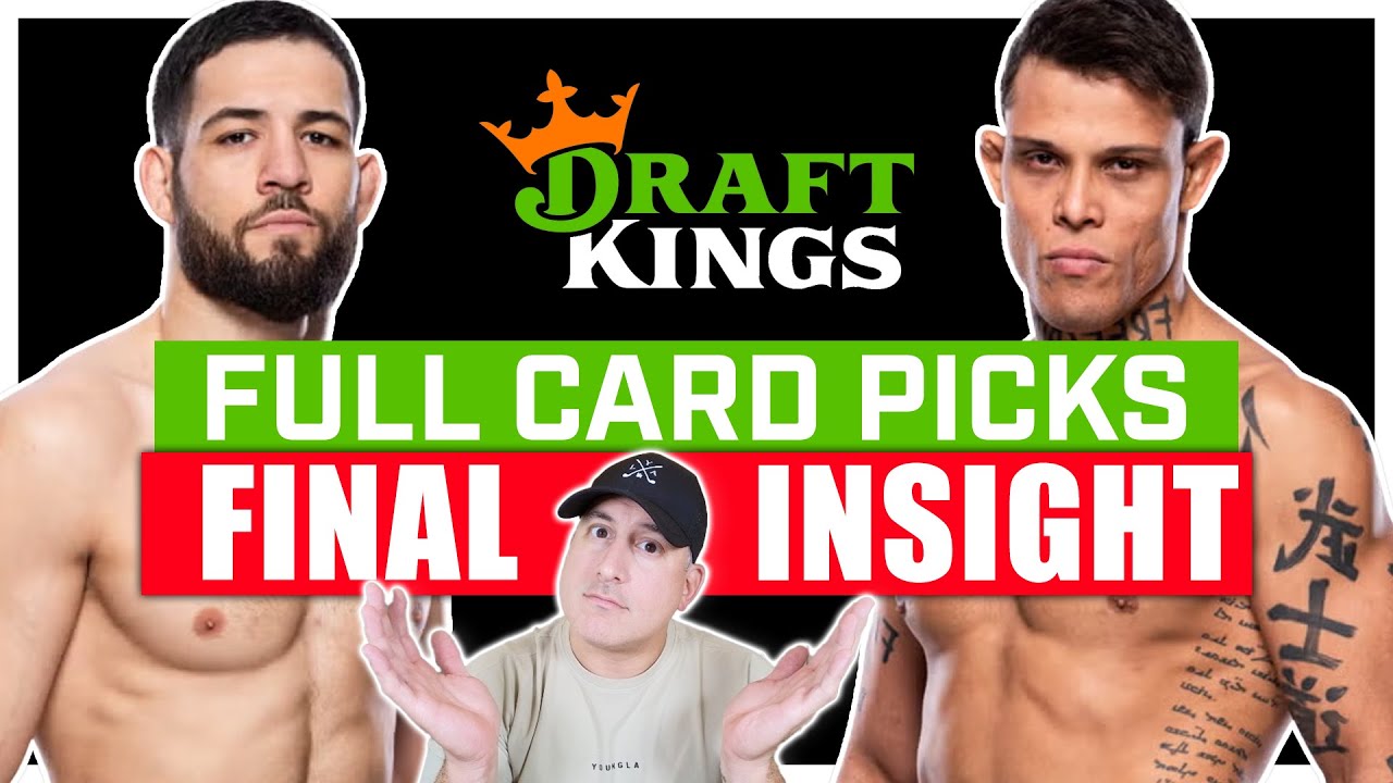 DRAFTKINGS: UFC Paris: Imavov vs. Borralho FULL CARD Predictions