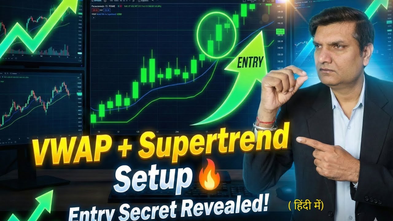VWAP + Supertrend Intraday Strategy | High Probability Trading Setup | Market Udaan