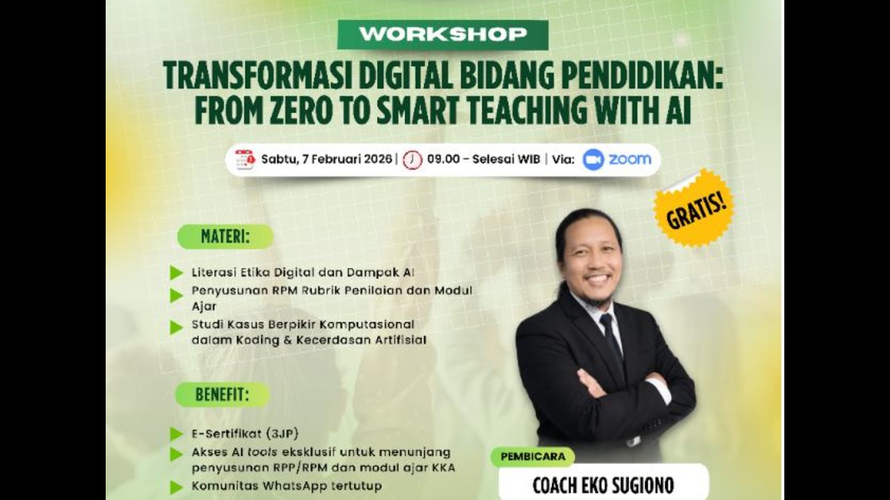 WORKSHOP TRANSFORMASI DIGITAL: FROM ZERO TO SMART TEACHING WITH AI | BDI SURABAYA | 2026