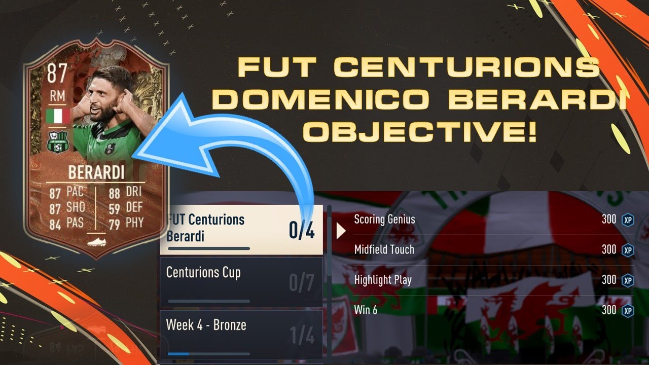 Fifa 23  |  How To Complete The FUT Centurions Domenico Berardi Objective Card