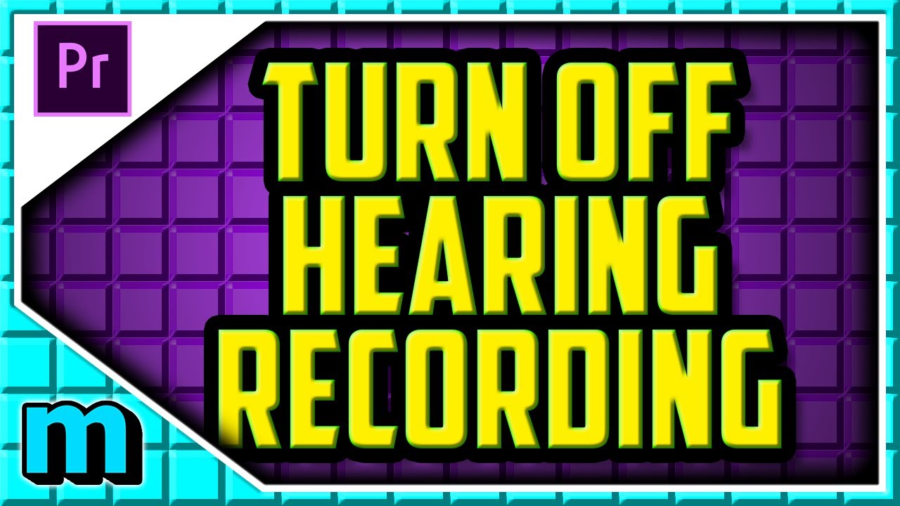 How To Stop Hearing When Recording In Adobe Premiere 2024  (EASY) - Not Hear yourself On Mic