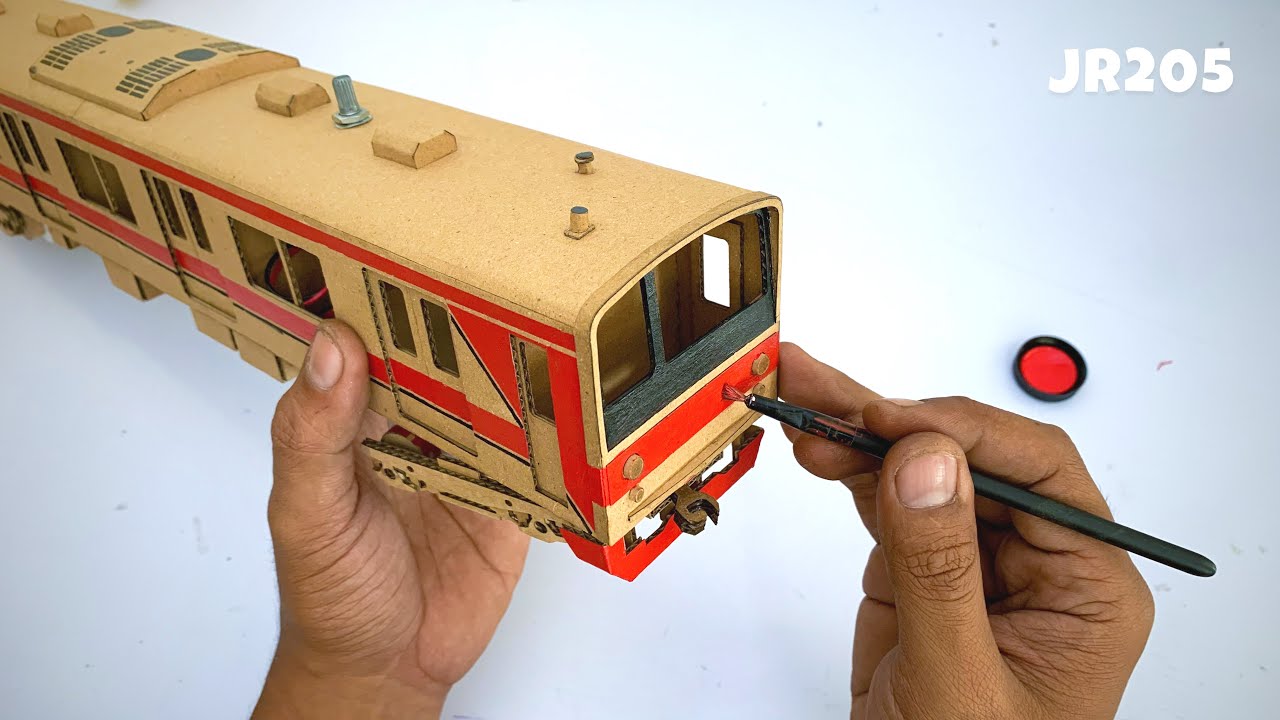 Cara Buat KRL JR205 Bermesin dari Kardus | KAI Commuter