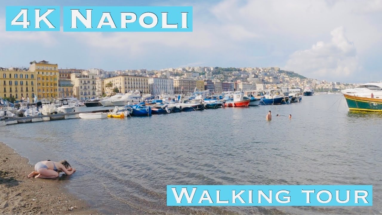Walking tour Napoli Mergellina | Porto di Mergellina 2023 🇮🇹 Italy 4k UHD