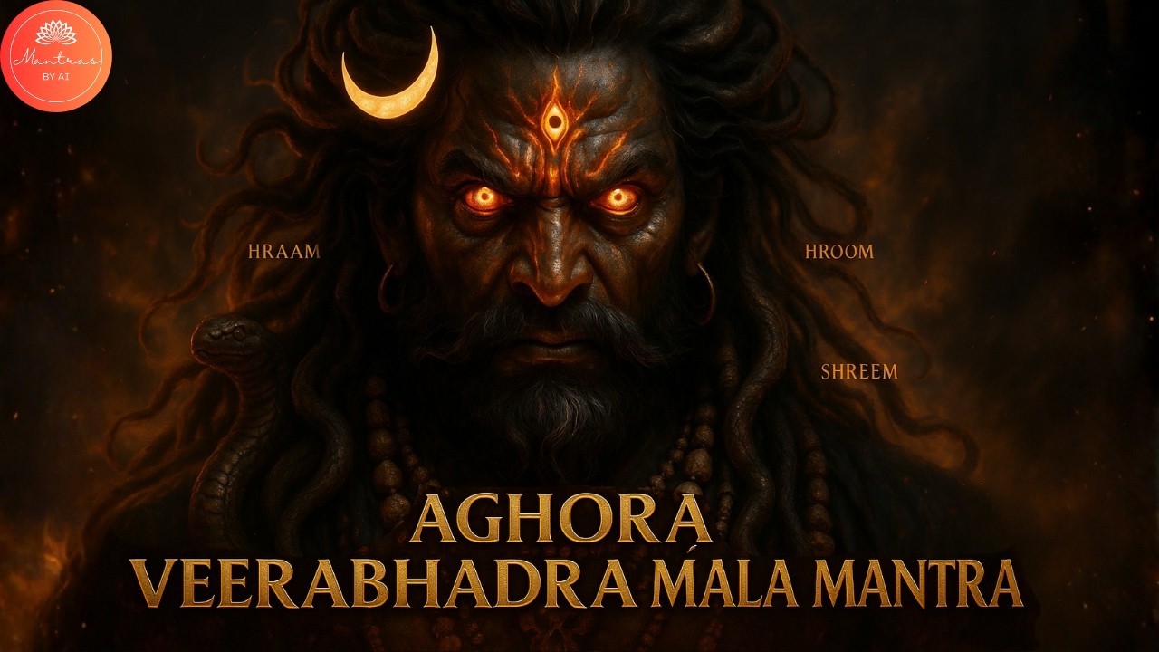 Aghora Veerabhadra Maha Mālā Mantra — Cosmic Protection, Graha Bandhana| प्रलयकाल वीरभद्र महा मंत्र