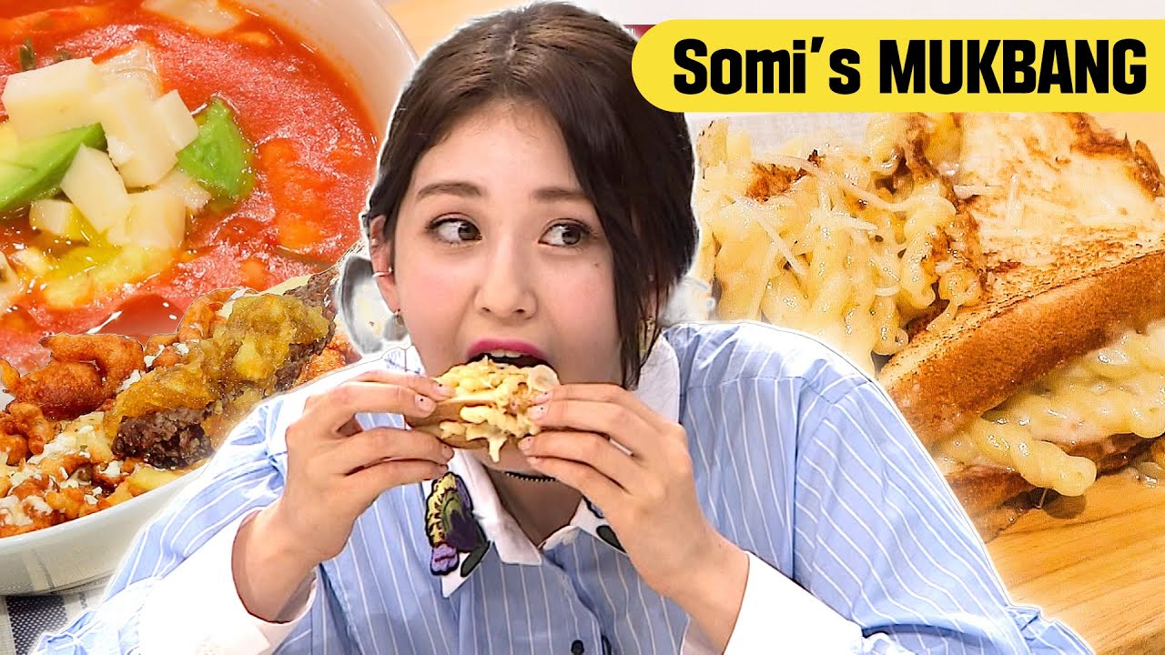 Jeon Somi's Mac & Cheese Sandwich Mukbang Moments 🍽 | Chef & My Fridge