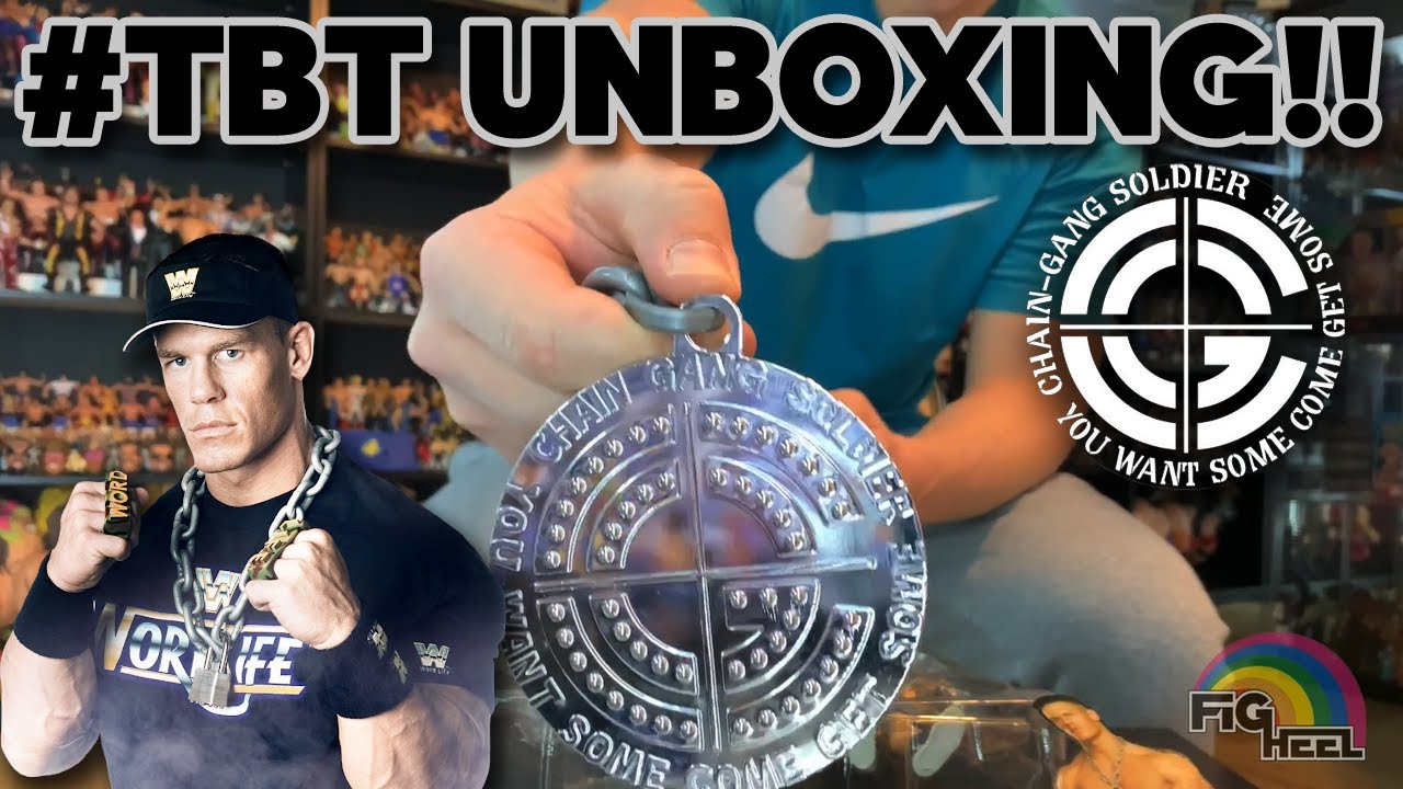 TBT UNBOXING!! WWE Jakks John Cena Chain Gang Chain And Action Figure Toy Review!!