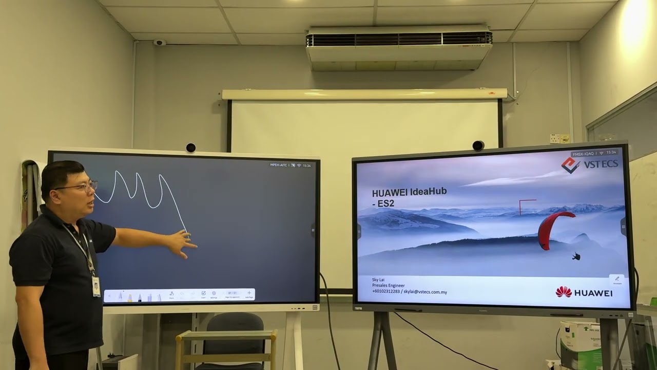 Huawei Ideahub S2 with Huawei Ideahub ES2 - Dual Monitor Features