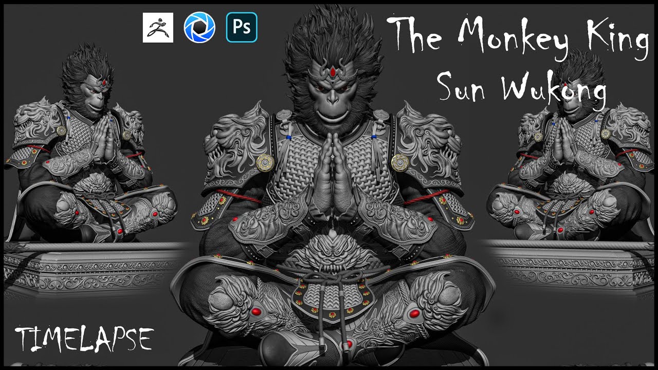 Creating The Monkey King: Speed Sculpt Timelapse