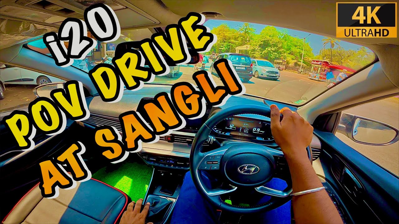 i20 POV DRIVE AT SANGLI | NO TALKING | INDIAN TRAFFIC | 4K | PURE ASMR