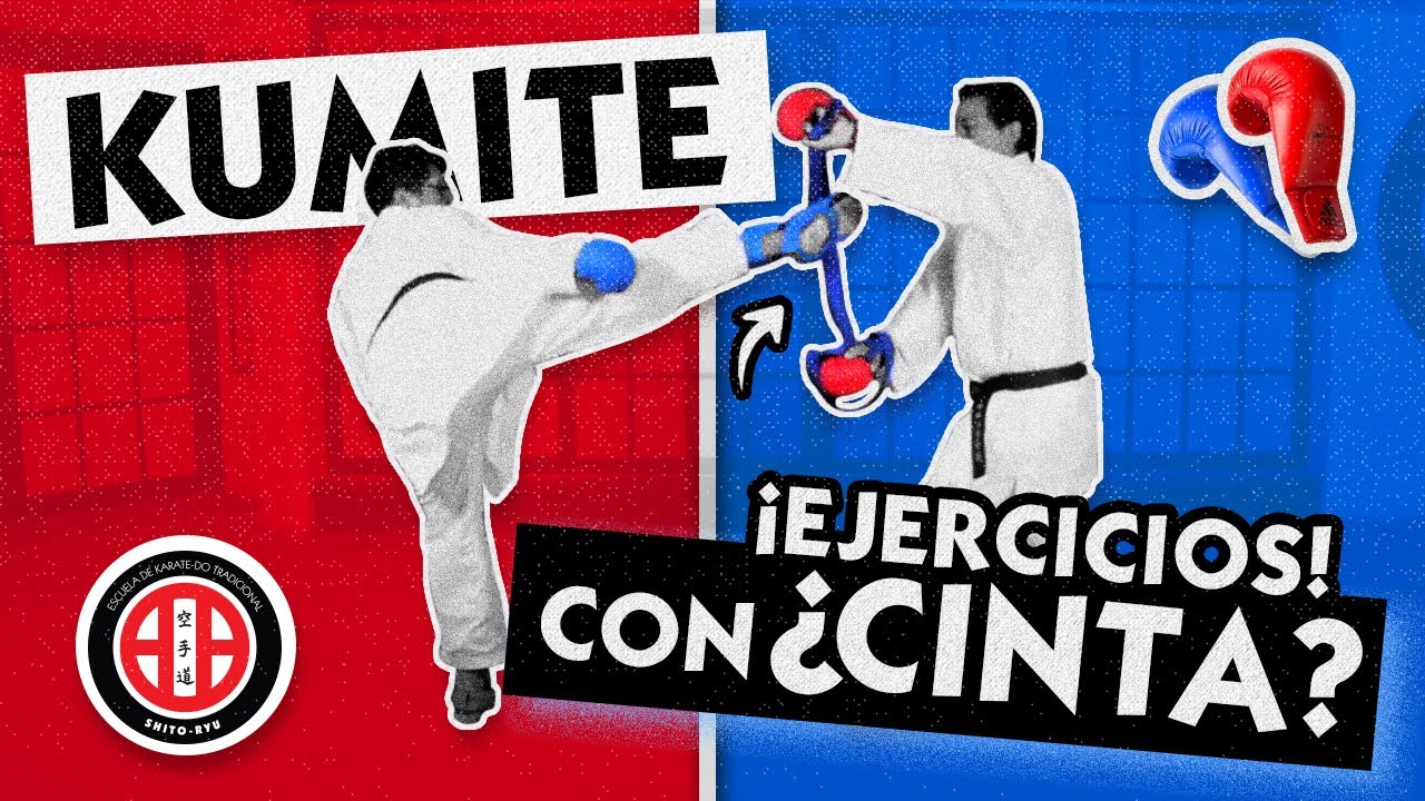 Ejercicios de Kumite con cinta
