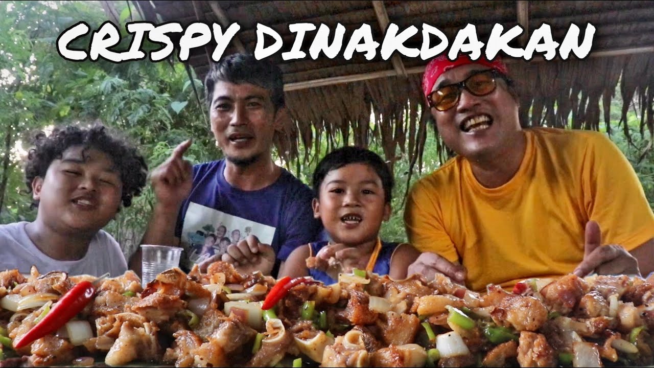 OUTDOOR COOKING | CRISPY DINAKDAKAN! + MUKBANG WITH @SinosiRichard