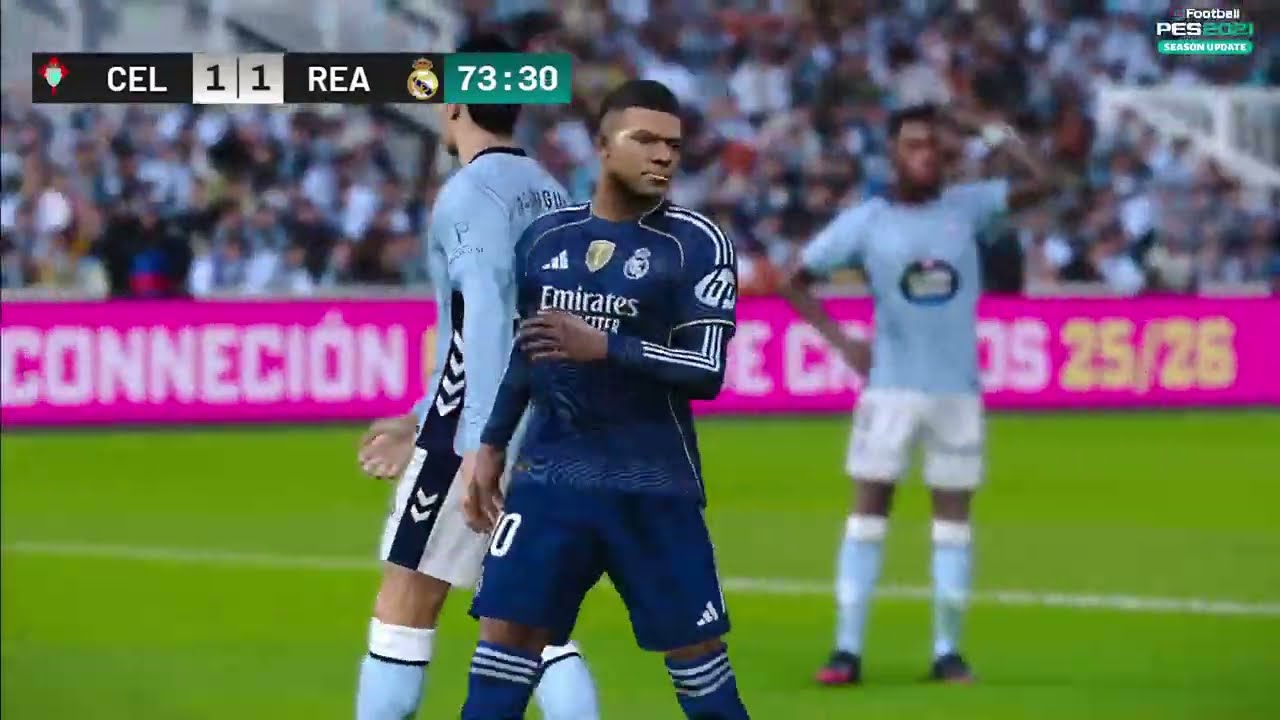CELTA DE VIGO X REAL MADRID AO VIVO COM IMAGENS PLACAR REAL JOGO DE HOJE  PES2021
