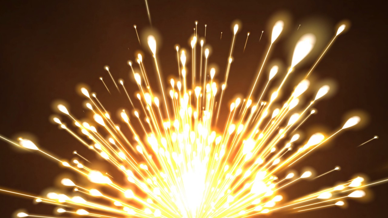 4K ✱ Endless Golden Firework Spring 2160 ✱ FREE Motion Background