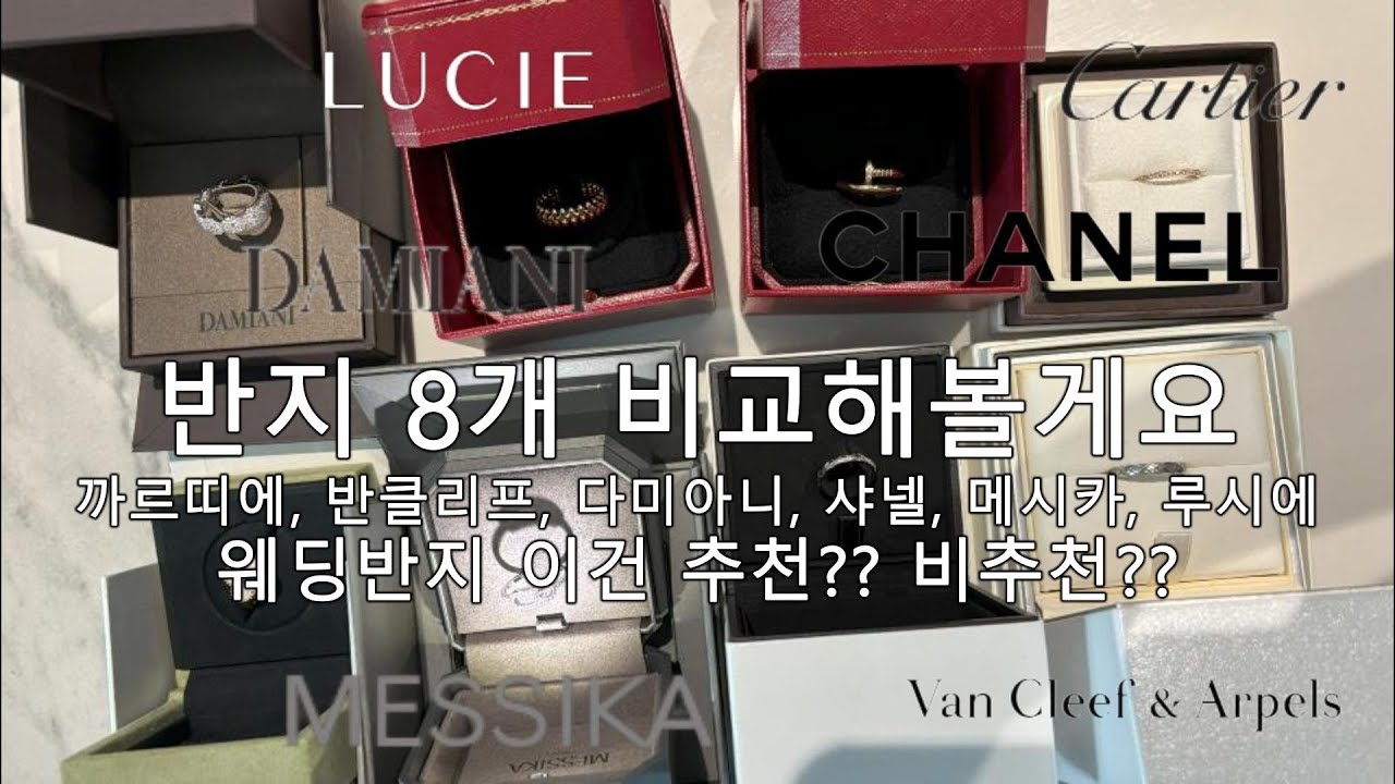 [파인주얼리반지편]명품 반지 입문템? 문신템? 데일리템? 8종 반지 추천!!/샤넬/까르띠에/다미아니/메시카/반클리프아펠