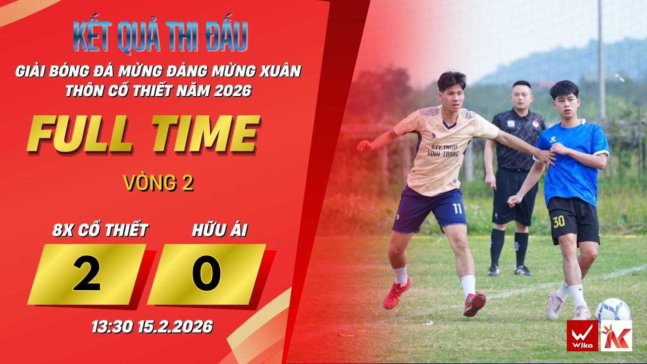 ⚔ [HIGHLIGHTS] 8X CỔ THIẾT - HỮU ÁI 📢 VÒNG 2 - GIẢI BÓNG ĐÁ MỪNG ĐẢNG MỪNG XUÂN THÔN CỔ THIẾT 2026