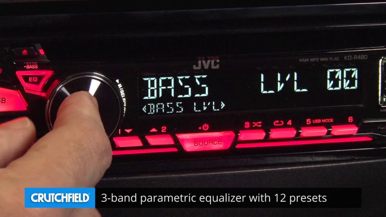 JVC KD-R480 Display and Controls Demo | Crutchfield Video